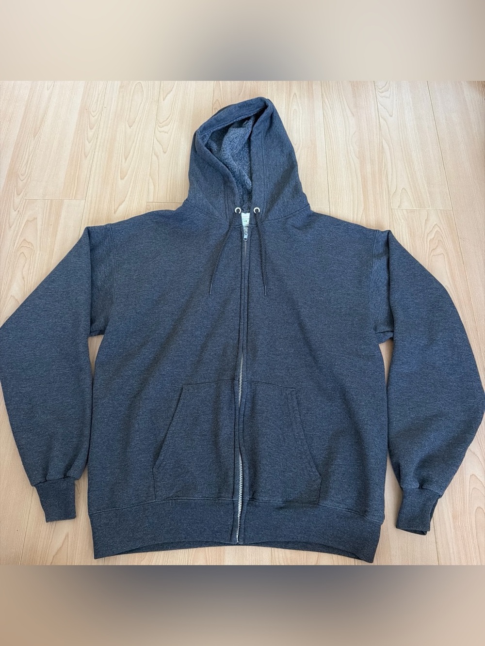 Hanes Dark Charcoal Full-Zip Hoodie